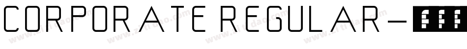 Corporate Regular字体转换